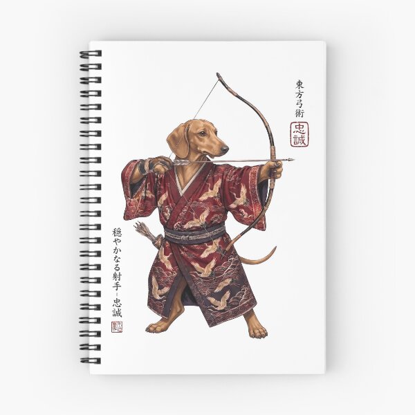 Item preview, Anime Dachshund Warrior Kyudo Japanese Art Dog Lover designed and sold by dian-rody-crest.