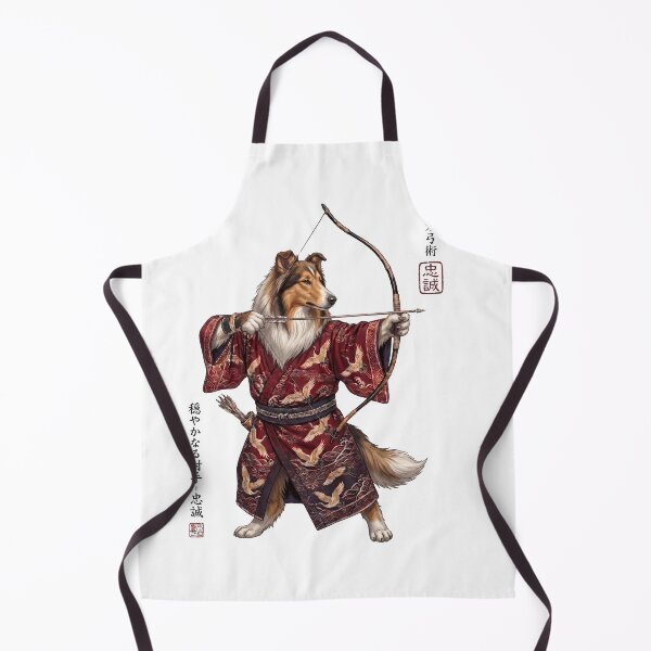 Item preview, Anime Collie Warrior Kyudo Japanese Art Dog Lover designed and sold by dian-rody-crest.