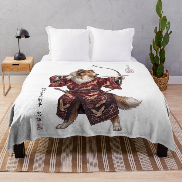 Item preview, Anime Collie Warrior Kyudo Japanese Art Dog Lover designed and sold by dian-rody-crest.