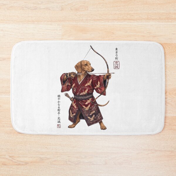 Item preview, Anime Dachshund Warrior Kyudo Japanese Art Dog Lover designed and sold by dian-rody-crest.