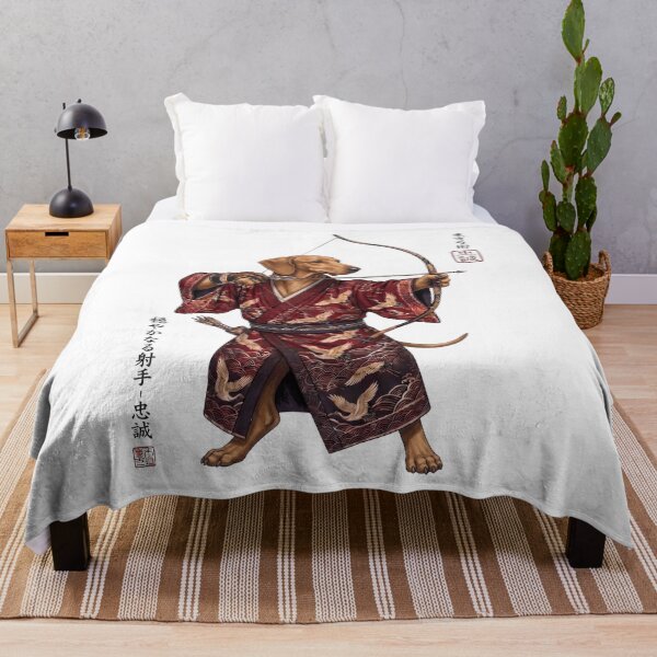 Item preview, Anime Dachshund Warrior Kyudo Japanese Art Dog Lover designed and sold by dian-rody-crest.