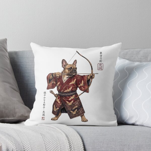 Item preview, Anime French Bulldog Warrior Kyudo Japanese Art Dog Lover designed and sold by dian-rody-crest.