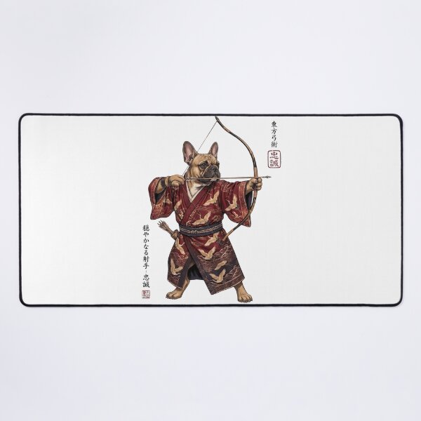 Item preview, Anime French Bulldog Warrior Kyudo Japanese Art Dog Lover designed and sold by dian-rody-crest.