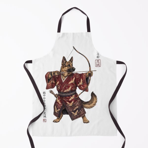 Item preview, Anime German Shepherd Warrior Kyudo Japanese Art Dog Lover designed and sold by dian-rody-crest.