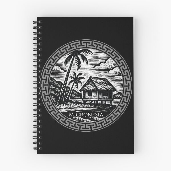 Item preview, Micronesia Vintage Woodcut Art designed and sold by Thistle-TShop.