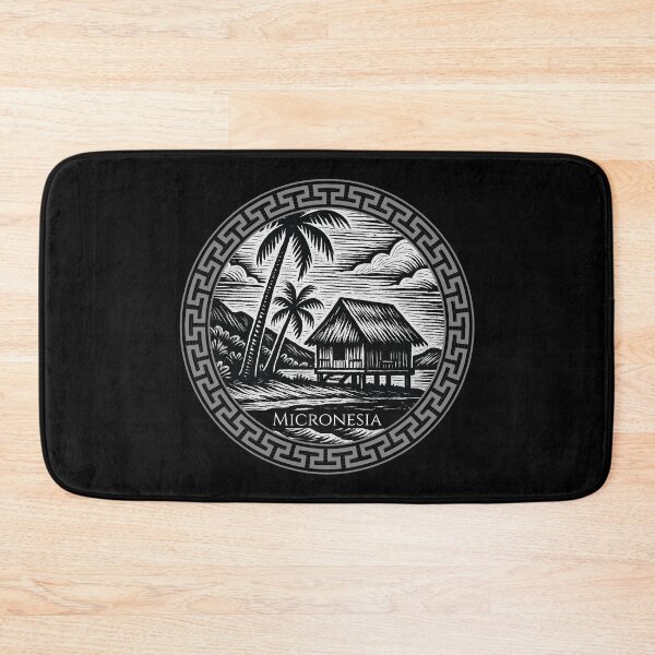 Item preview, Micronesia Vintage Woodcut Art designed and sold by Thistle-TShop.