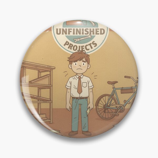Item preview, Department of Unfinished Projects Retro Seal Poster designed and sold by PictorialWhimsy.