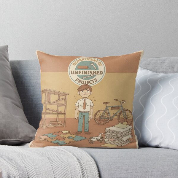 Item preview, Department of Unfinished Projects Retro Seal Poster designed and sold by PictorialWhimsy.