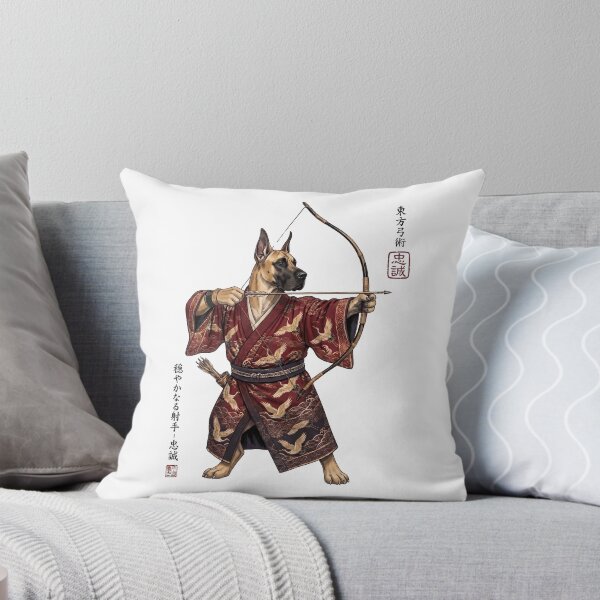 Item preview, Anime Great Dane Warrior Kyudo Japanese Art Dog Lover designed and sold by dian-rody-crest.