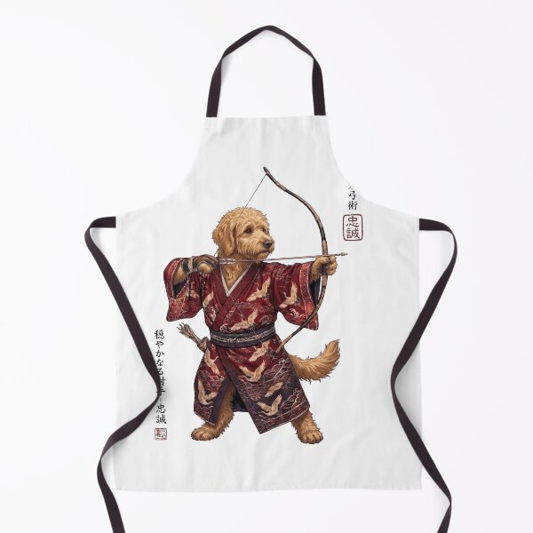 Item preview, Anime Goldendoodle Warrior Kyudo Japanese Art Dog Lover designed and sold by dian-rody-crest.