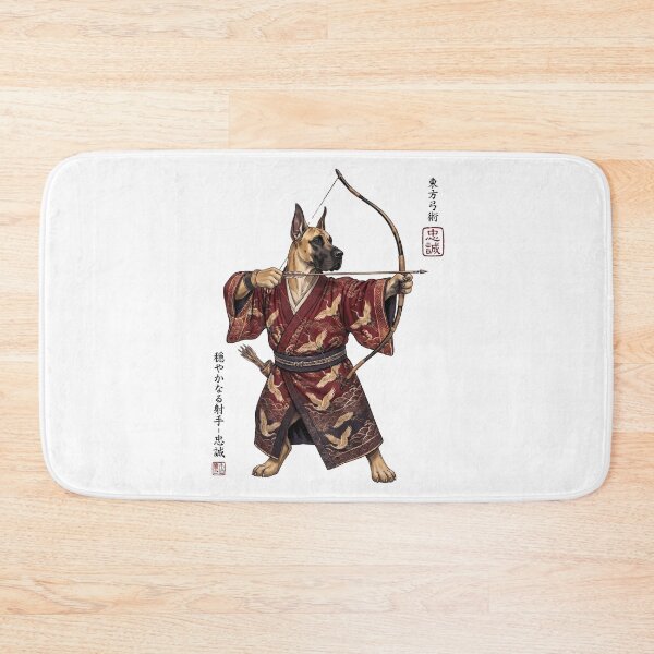 Item preview, Anime Great Dane Warrior Kyudo Japanese Art Dog Lover designed and sold by dian-rody-crest.