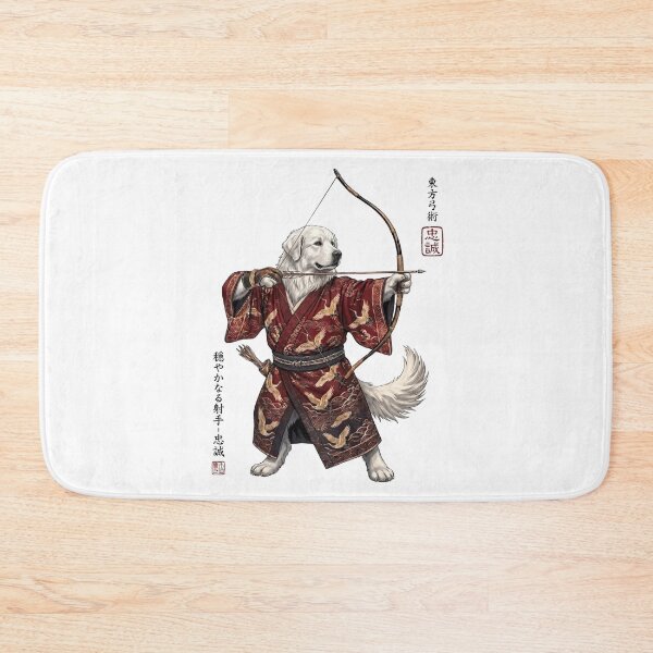 Item preview, Anime Great Pyrenees Warrior Kyudo Japanese Art Dog Lover designed and sold by dian-rody-crest.