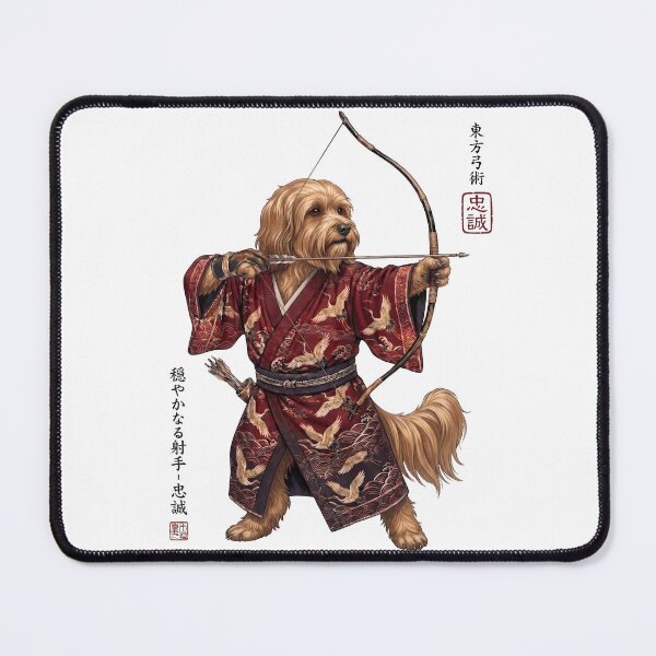 Item preview, Anime Havanese Warrior Kyudo Japanese Art Dog Lover designed and sold by dian-rody-crest.