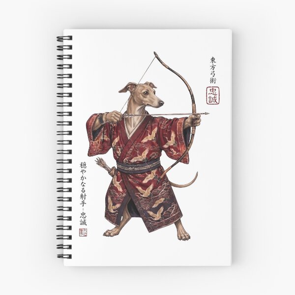 Item preview, Anime Italian Greyhound Warrior Kyudo Japanese Art Dog Lover designed and sold by dian-rody-crest.