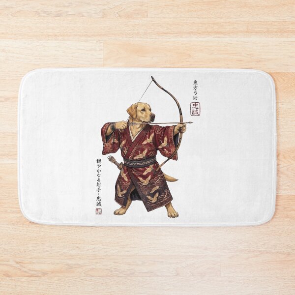 Item preview, Anime Labrador Retriever Warrior Kyudo Japanese Art Dog Lover designed and sold by dian-rody-crest.