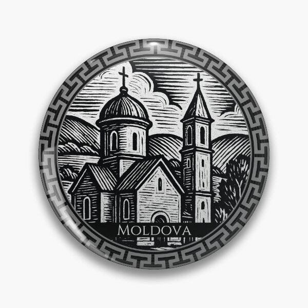 Item preview, Moldova Vintage Woodcut Art designed and sold by Thistle-TShop.