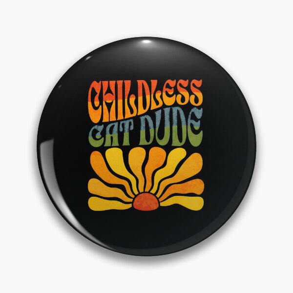 Item preview, Childless Cat Dude Retro Sunburst Design designed and sold by SoyLamderma.
