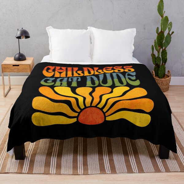 Item preview, Childless Cat Dude Retro Sunburst Design designed and sold by SoyLamderma.