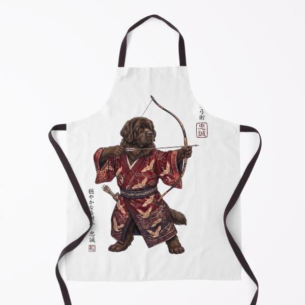 Item preview, Anime Newfoundland Warrior Kyudo Japanese Art Dog Lover designed and sold by dian-rody-crest.