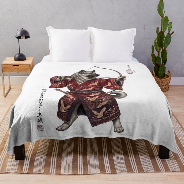 Item preview, Anime Norwegian Elkhound Warrior Kyudo Japanese Art Dog Lover designed and sold by dian-rody-crest.