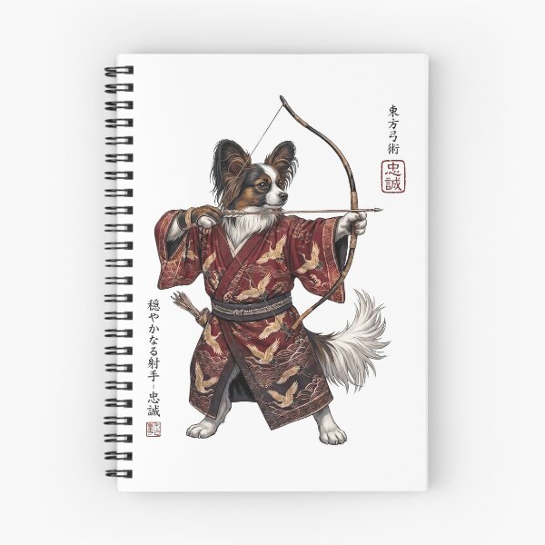 Item preview, Anime Papillon Warrior Kyudo Japanese Art Dog Lover designed and sold by dian-rody-crest.