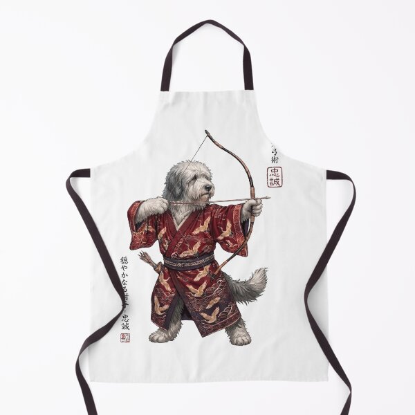Item preview, Anime Old English Sheepdog Warrior Kyudo Japanese Art Dog Lover designed and sold by dian-rody-crest.