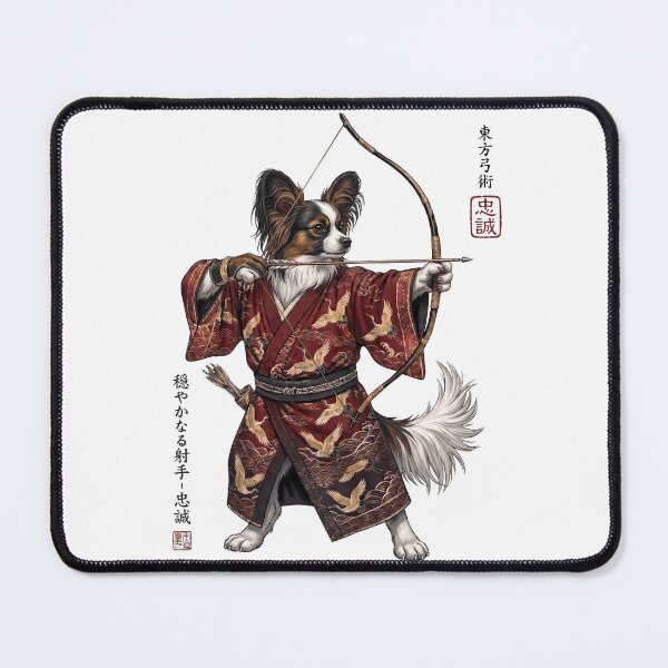 Item preview, Anime Papillon Warrior Kyudo Japanese Art Dog Lover designed and sold by dian-rody-crest.