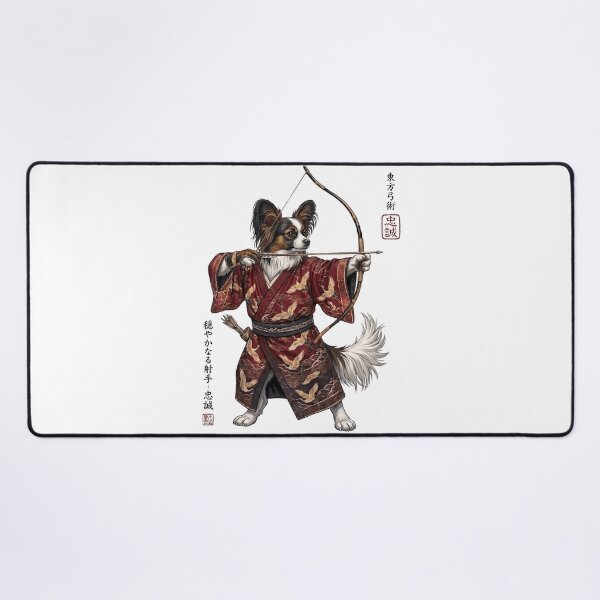 Item preview, Anime Papillon Warrior Kyudo Japanese Art Dog Lover designed and sold by dian-rody-crest.