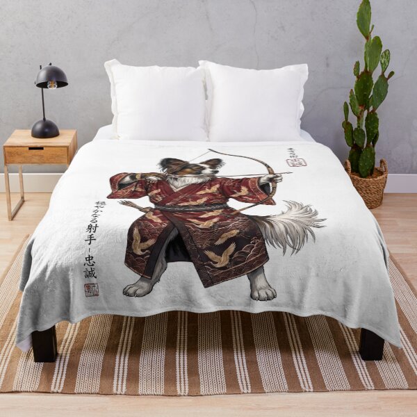 Item preview, Anime Papillon Warrior Kyudo Japanese Art Dog Lover designed and sold by dian-rody-crest.