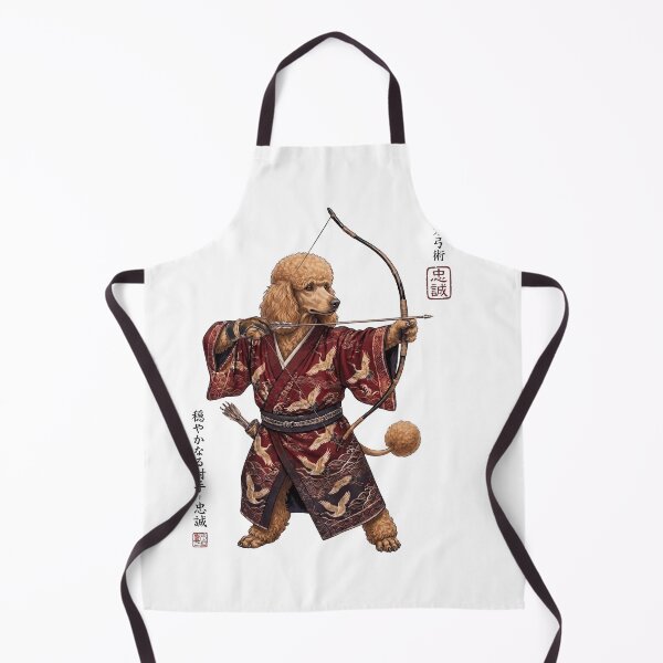 Item preview, Anime Poodle Warrior Kyudo Japanese Art Dog Lover designed and sold by dian-rody-crest.