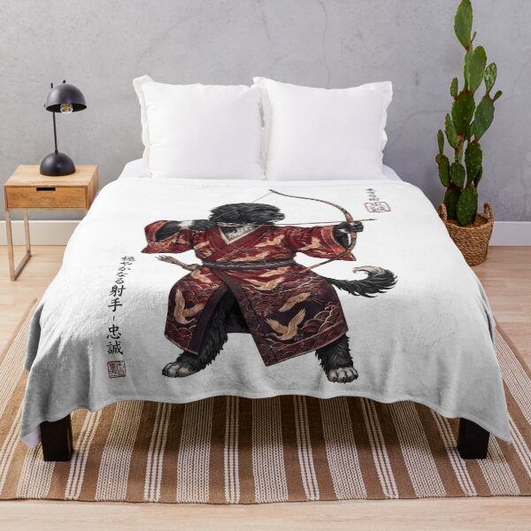 Item preview, Anime Portuguese Water Dog Warrior Kyudo Japanese Art Dog Lover designed and sold by dian-rody-crest.
