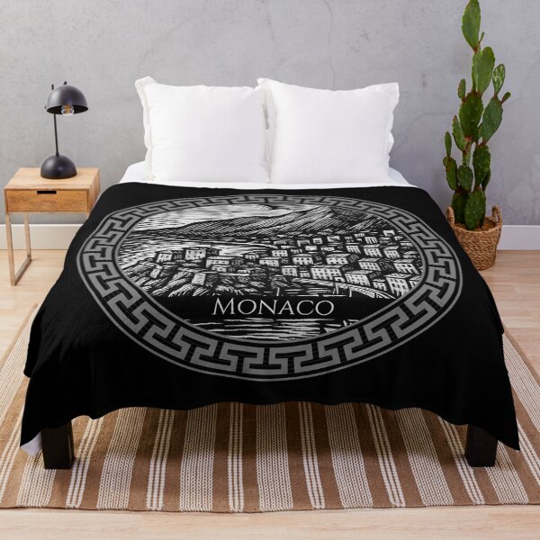 Item preview, Monaco Vintage Woodcut Art designed and sold by Thistle-TShop.
