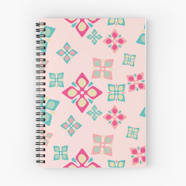 Item preview, Cute Pink and Teal Geometric Flower Pattern designed and sold by prapapon.