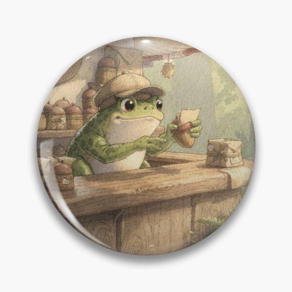 Item preview, Toad Postmaster Running a Tiny Mushroom Post Office designed and sold by PictorialWhimsy.
