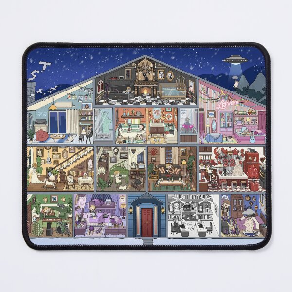 Item preview, Eras House Illustration - Ultimate Swiftie Rooms Art Print designed and sold by HelloCal.