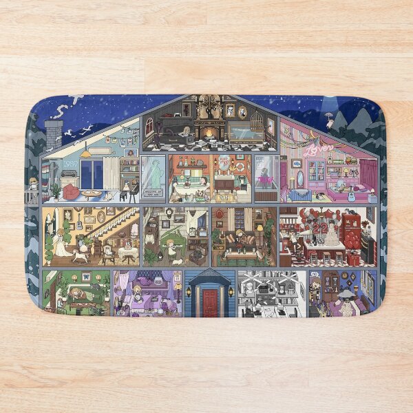 Item preview, Eras House Illustration - Ultimate Swiftie Rooms Art Print designed and sold by HelloCal.