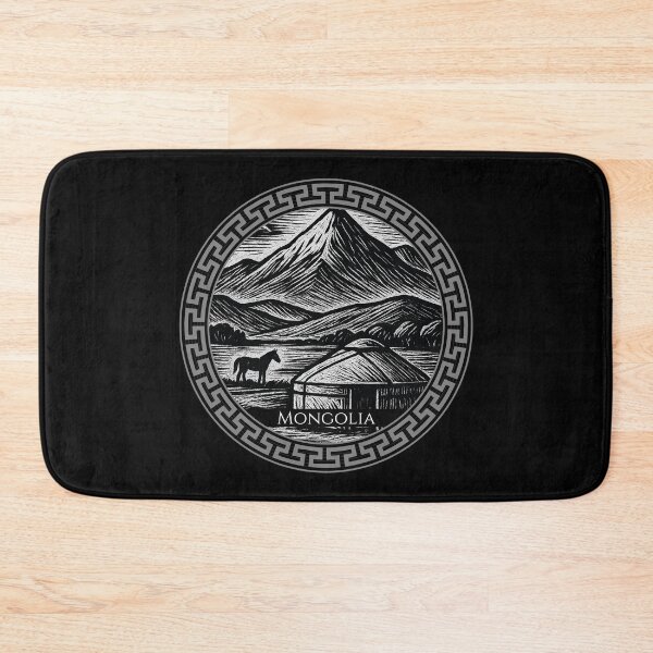 Item preview, Mongolia Vintage Woodcut Art designed and sold by Thistle-TShop.