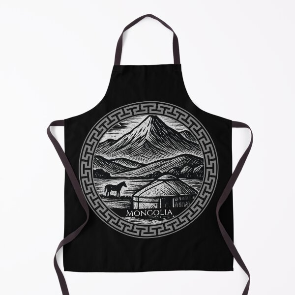Item preview, Mongolia Vintage Woodcut Art designed and sold by Thistle-TShop.
