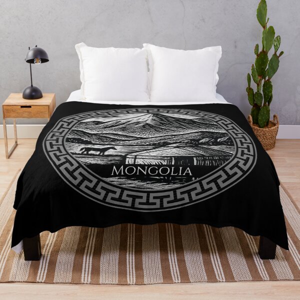 Item preview, Mongolia Vintage Woodcut Art designed and sold by Thistle-TShop.