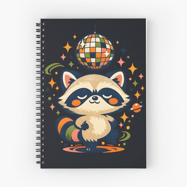 Item preview, Retro Disco Raccoon Cute Space Party Aesthetic Vintage Groove designed and sold by MCV-Designs.