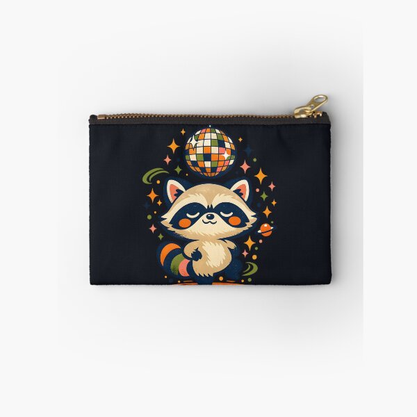 Item preview, Retro Disco Raccoon Cute Space Party Aesthetic Vintage Groove designed and sold by MCV-Designs.