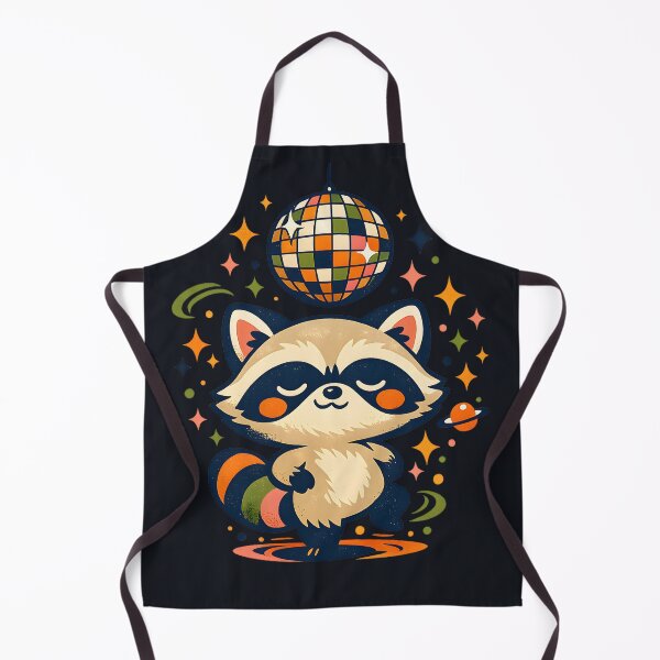 Item preview, Retro Disco Raccoon Cute Space Party Aesthetic Vintage Groove designed and sold by MCV-Designs.