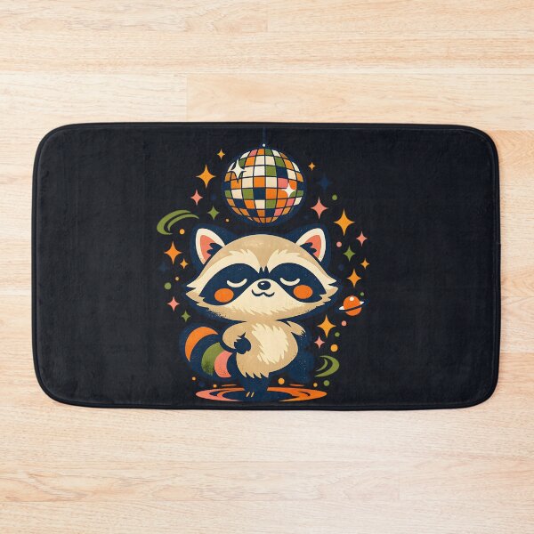 Item preview, Retro Disco Raccoon Cute Space Party Aesthetic Vintage Groove designed and sold by MCV-Designs.
