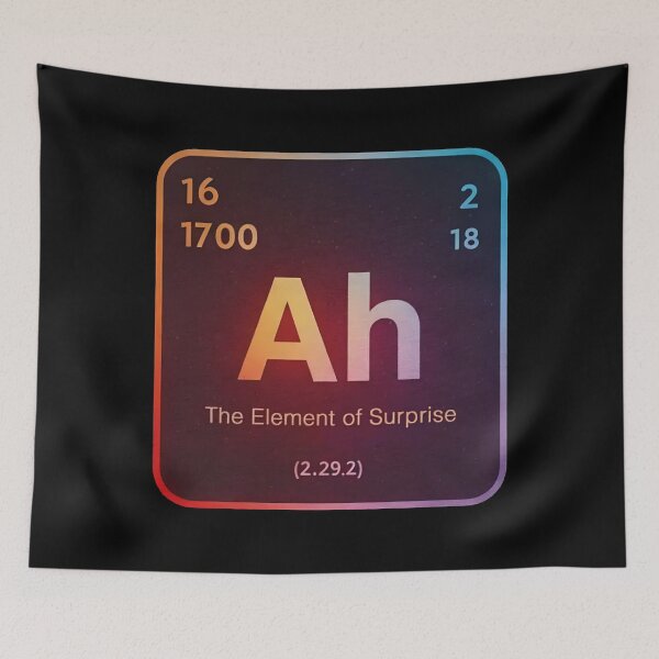 Item preview, Ah - The Element of Surprise designed and sold by ThatTheoHall.
