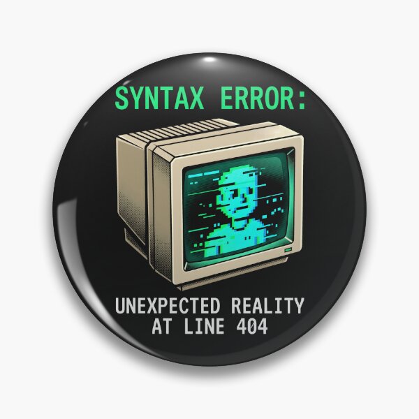 Item preview, CRT Monitor Syntax Error - Developer IT Humor designed and sold by SplashTastic.