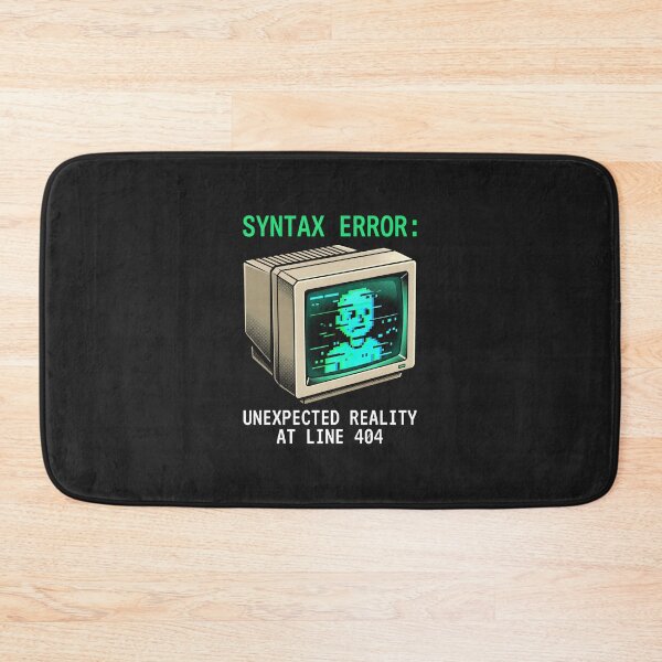 Item preview, CRT Monitor Syntax Error - Developer IT Humor designed and sold by SplashTastic.