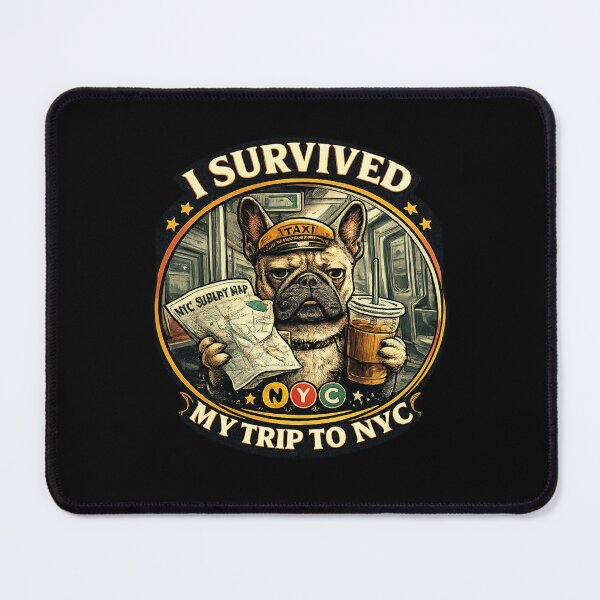 Item preview, French Bulldog’s NYC Subway Adventure designed and sold by teemix.