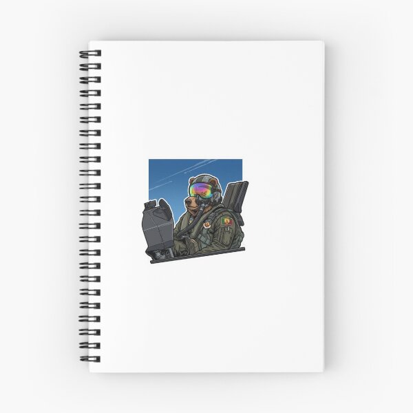 Item preview, Bear Fighter Jet Pilot-Military Aviation Graphic Sticker & Art designed and sold by carestazafeli.