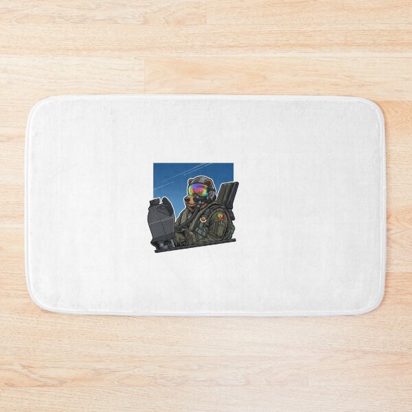 Item preview, Bear Fighter Jet Pilot-Military Aviation Graphic Sticker & Art designed and sold by carestazafeli.