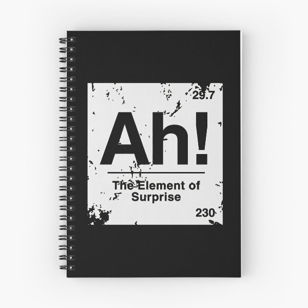 Item preview, Ah! Element of Surprise, Chemistry Joke, Science Nerd Teacher Father designed and sold by ThatTheoHall.